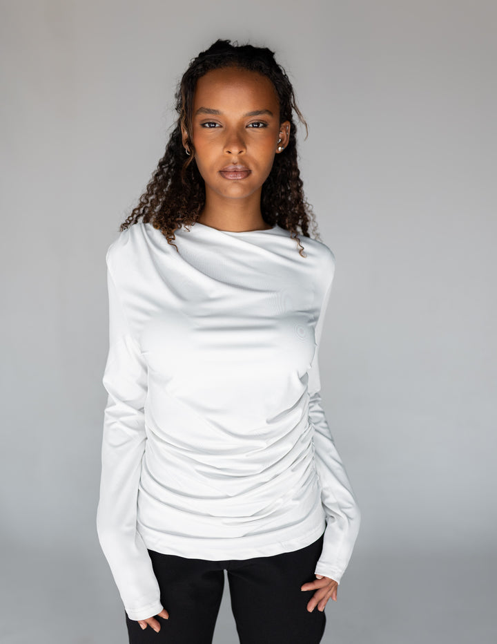 Drape Top - White