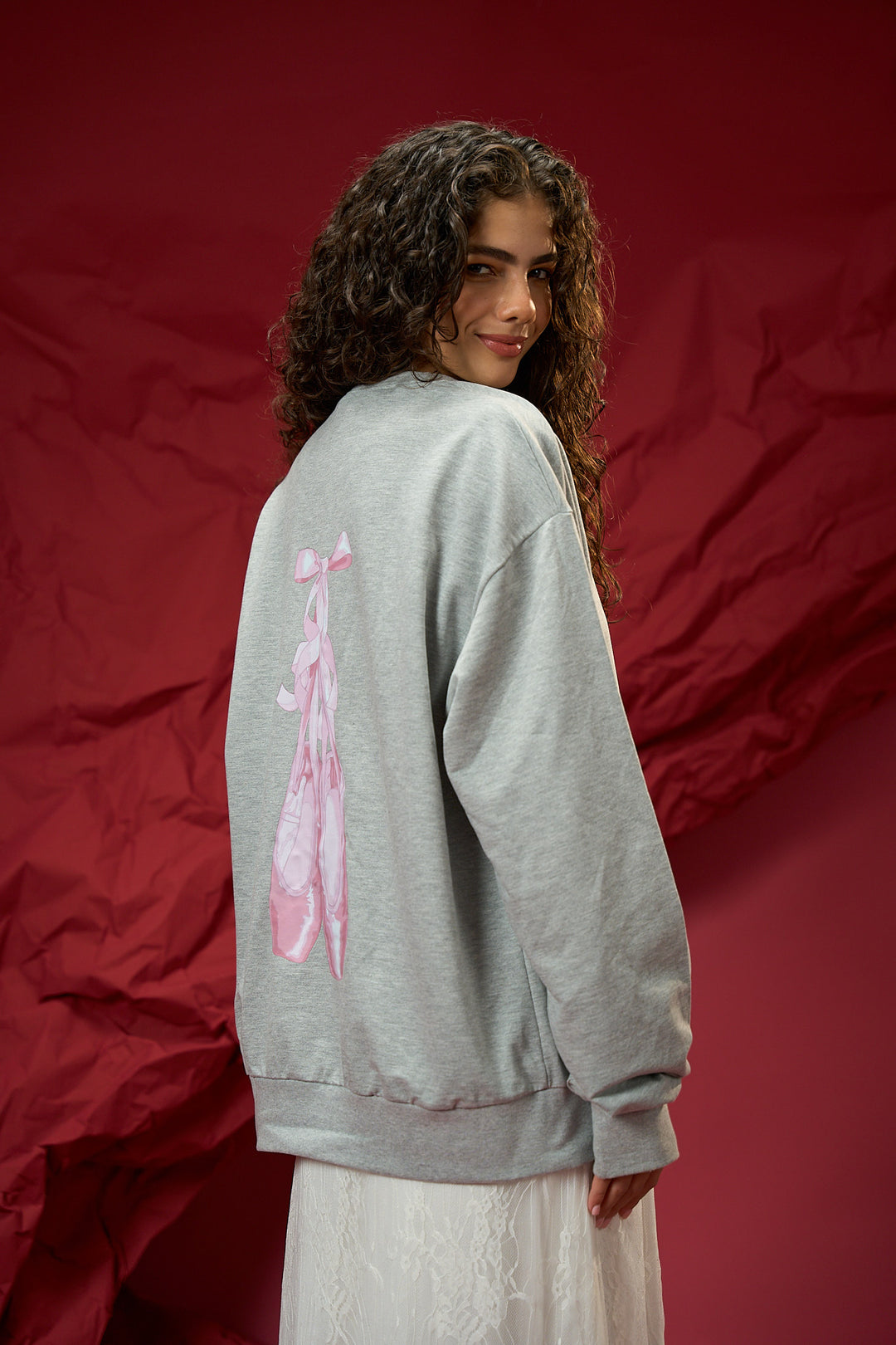 Grey Ballerina Crewneck