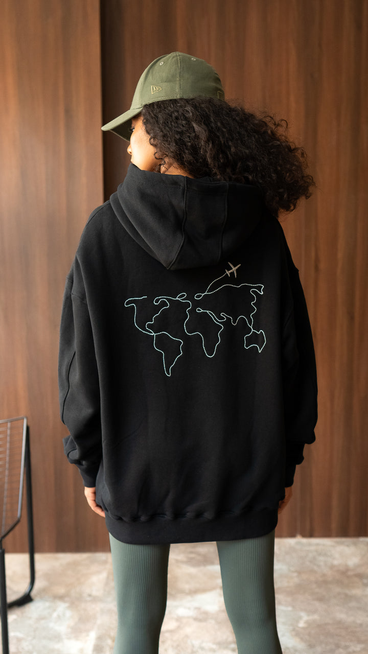 The Wanderlust Hoodie - Black