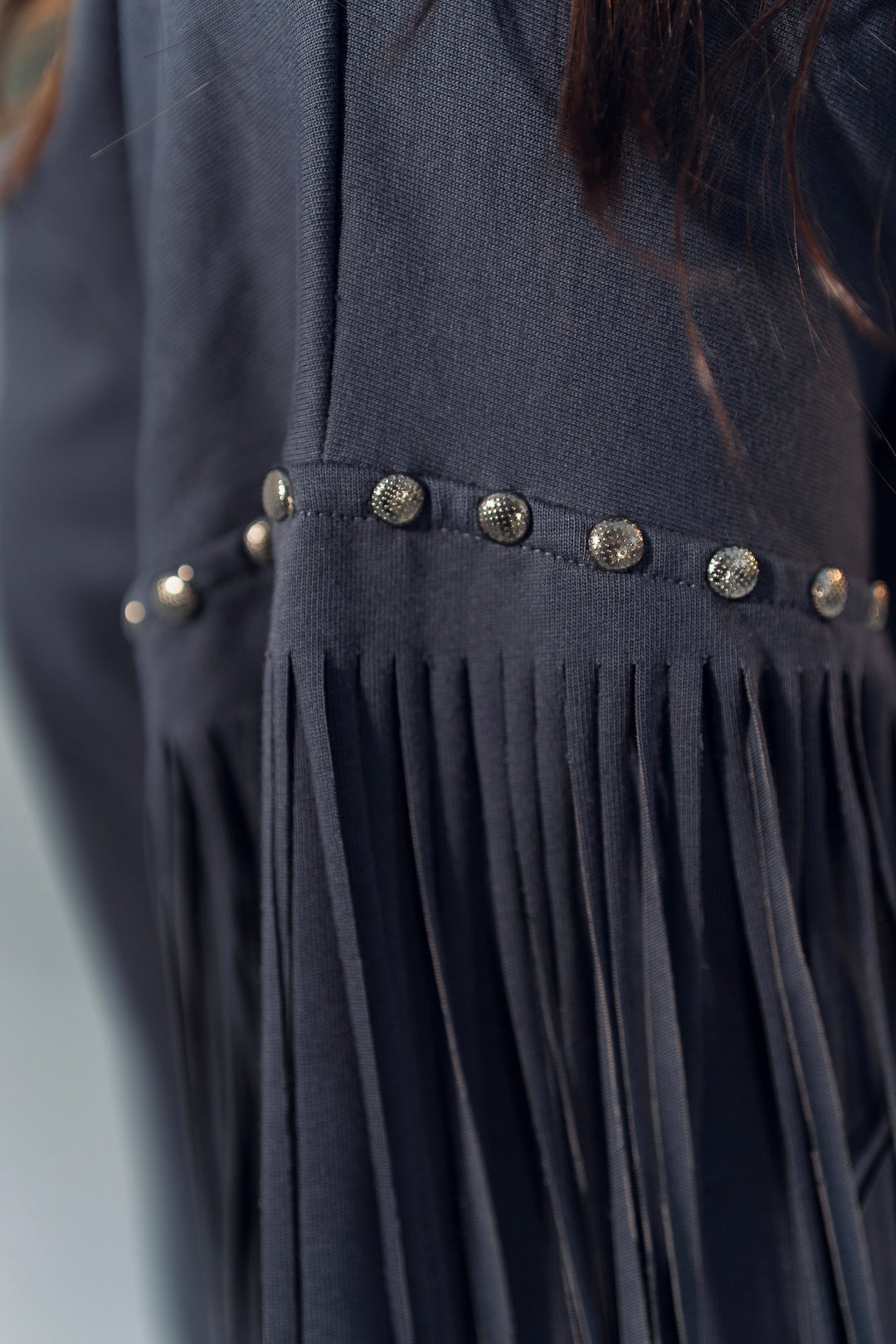 Fringe Edge Tee - Smoke