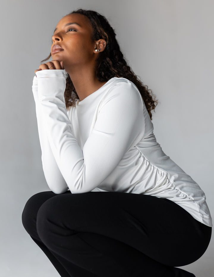 Drape Top - White