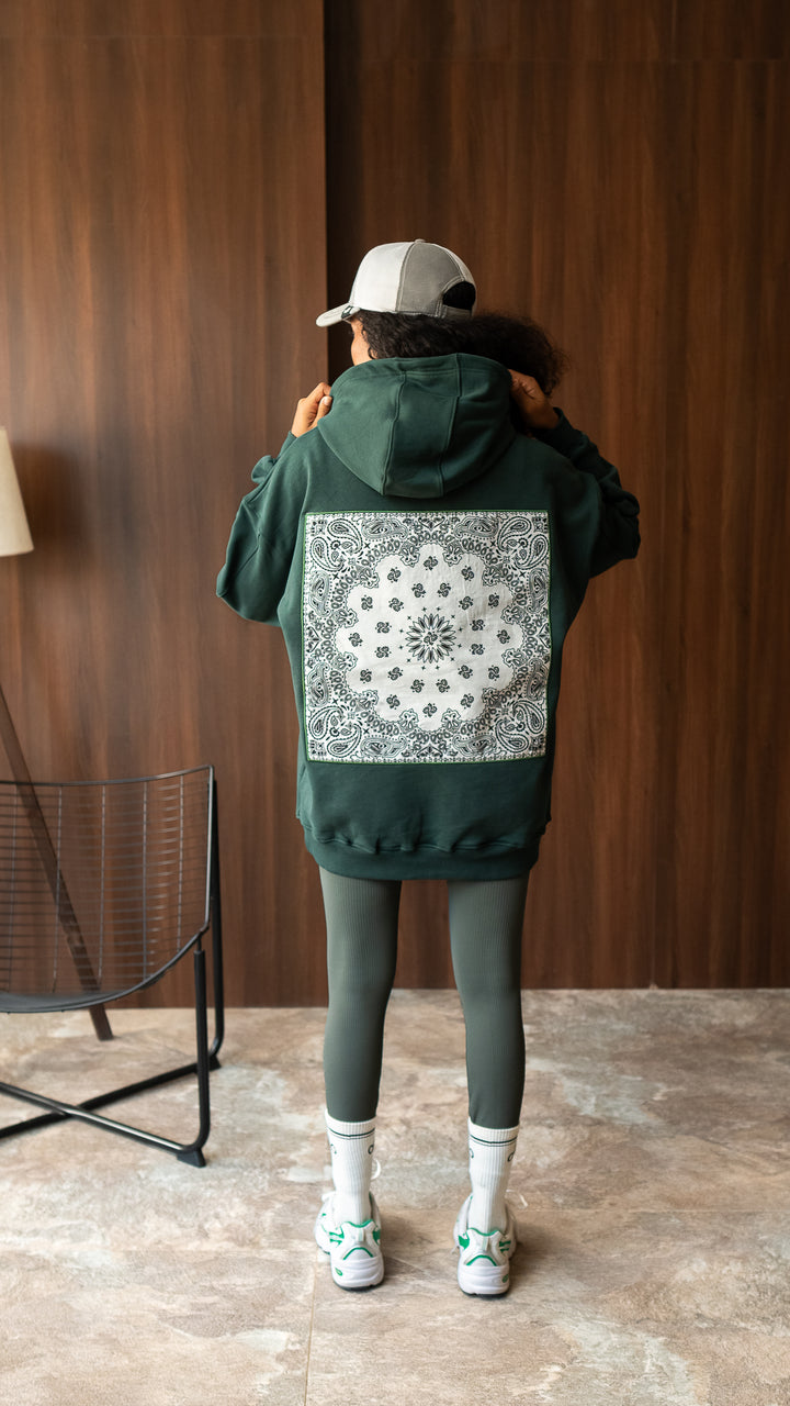 The Back Statement Hoodie - Olive Green