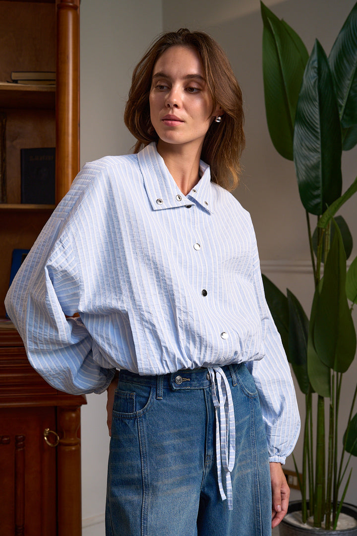 The Stripe Bomber - Blue Mist