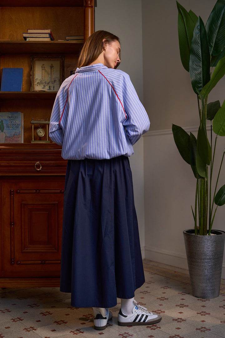 Periwinkle Stripe Popover