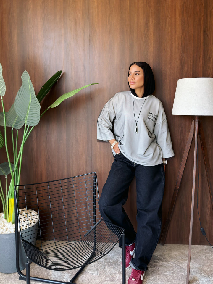 Her Victory Tee In Black