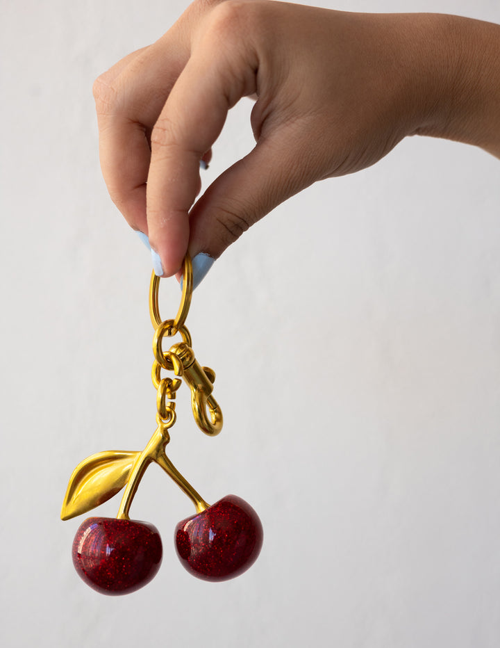 Cherry Chain Bag Charm