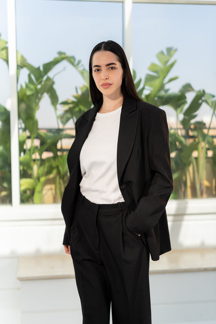 Oversized Tailored Blazer - Noir