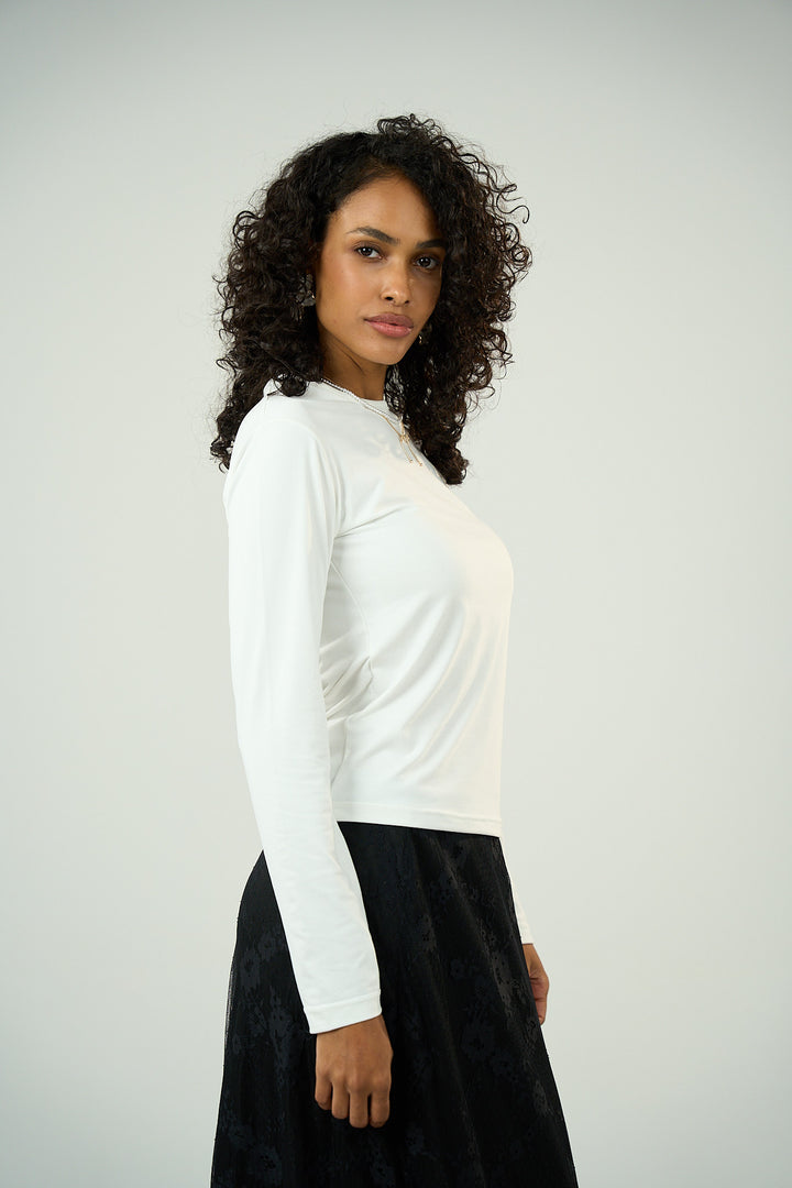 Cotton Full Sleeve Basic - White