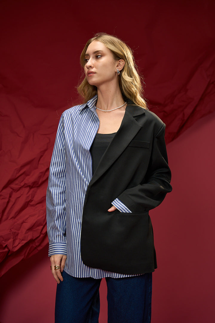 Half and Half Blazer