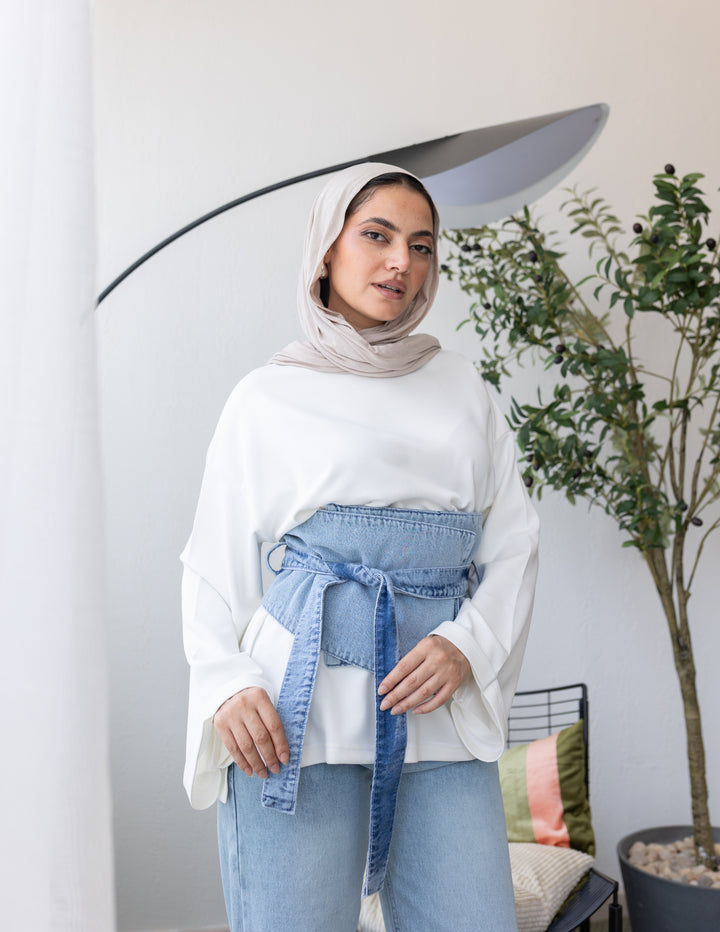 Wrap Denim Belt