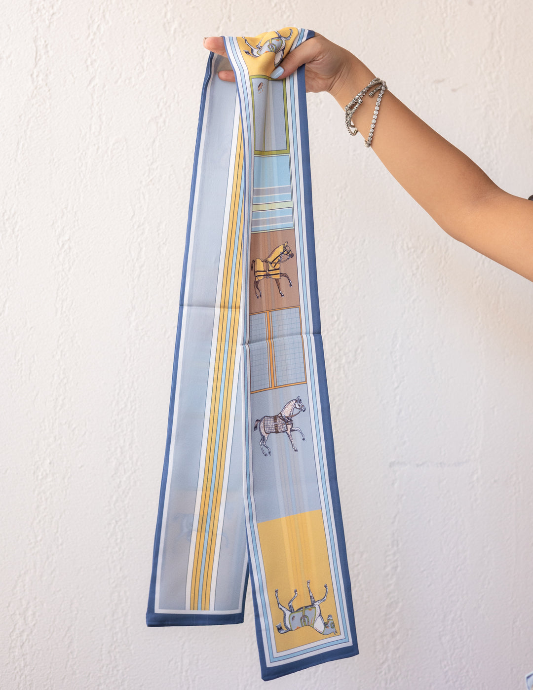 Sky Whisper Polo Caravate Scarf