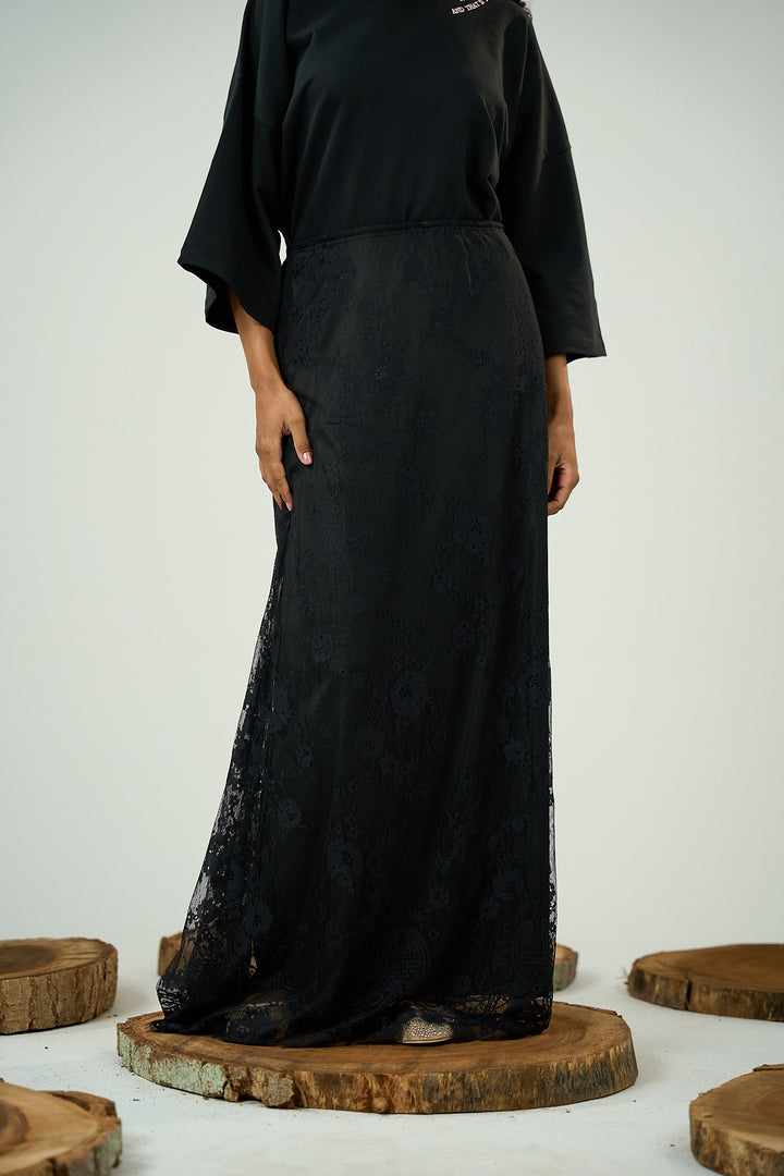 Dentelle Skirt Black