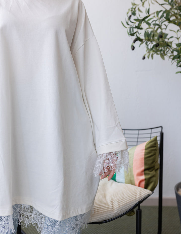 Basic Denttelle White Shirt