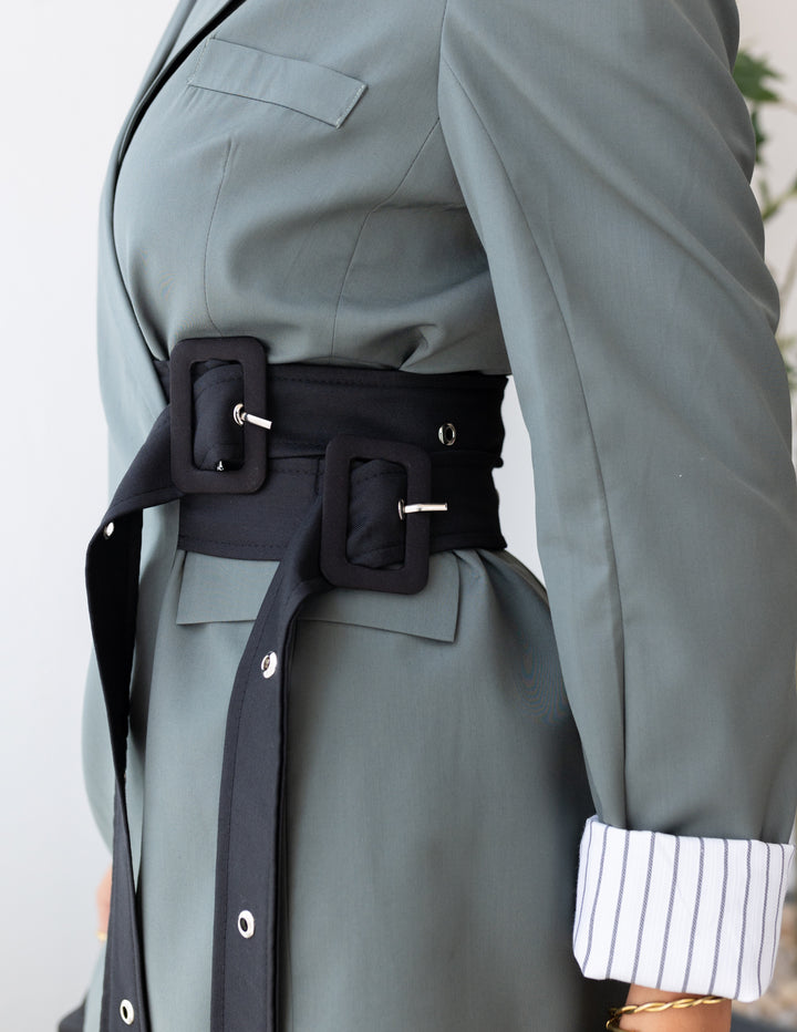 Thyme Green Belt Blazer