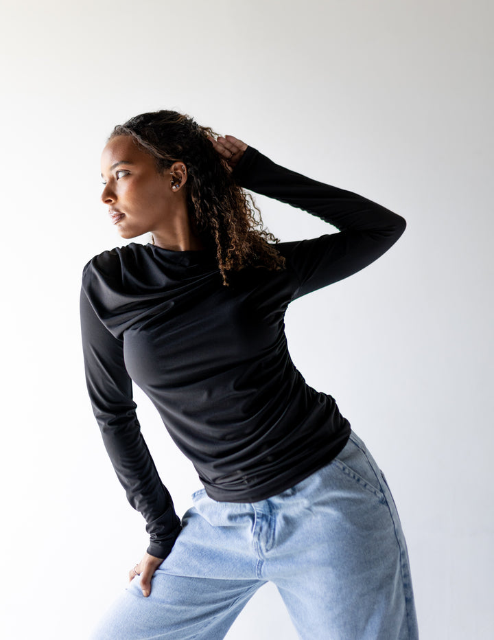 Drape Top - Black