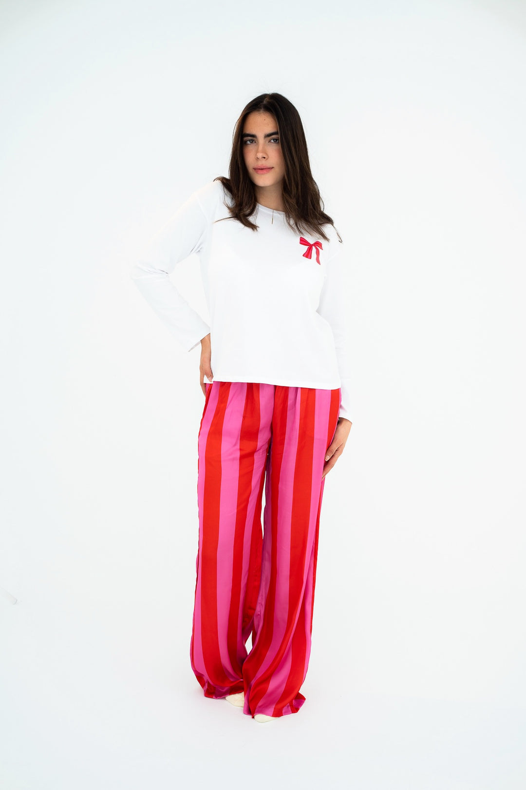 The Silk Stripe Pj’s - Tropical Sunset