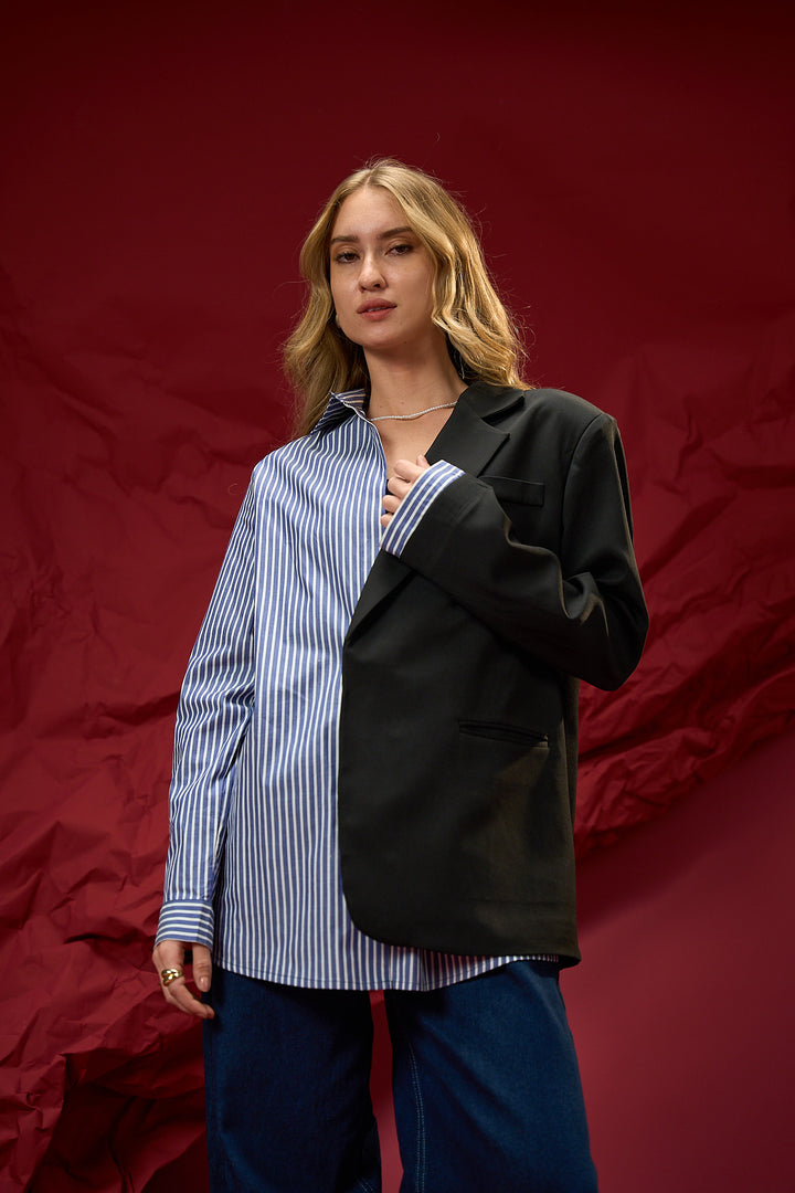 Half and Half Blazer