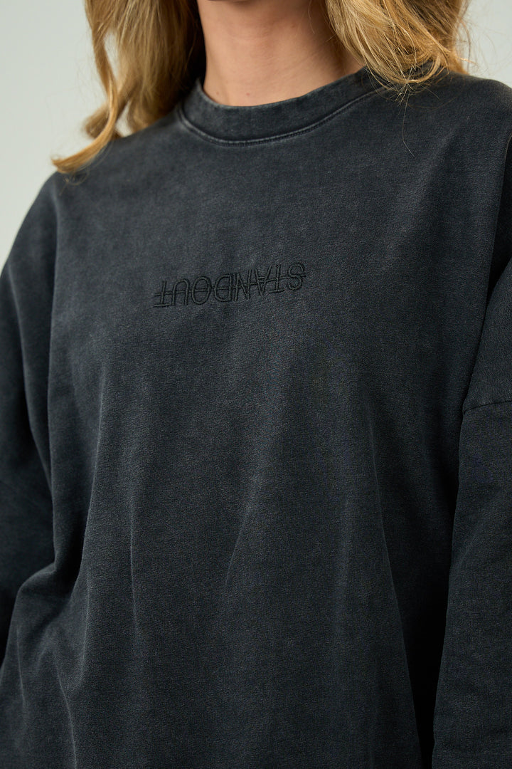 Grey Washed Dentelle Shirt