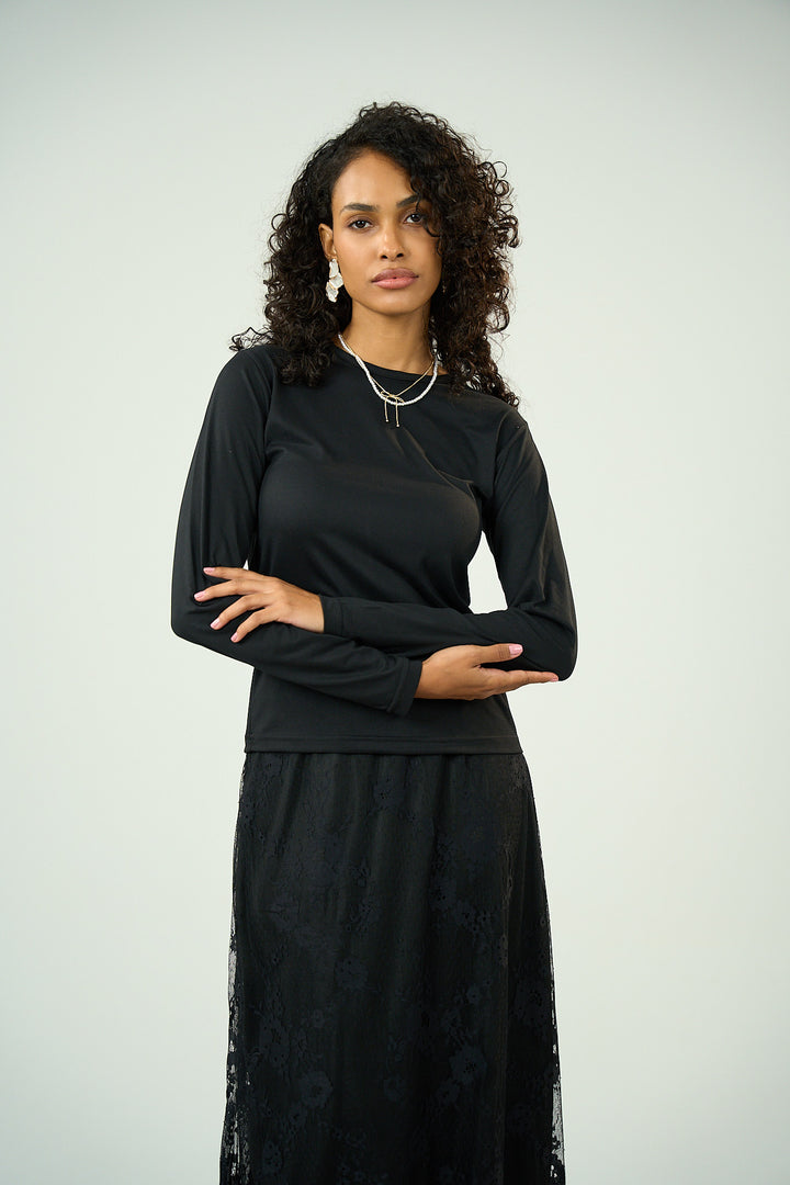 Cotton Full Sleeve Basic - Black