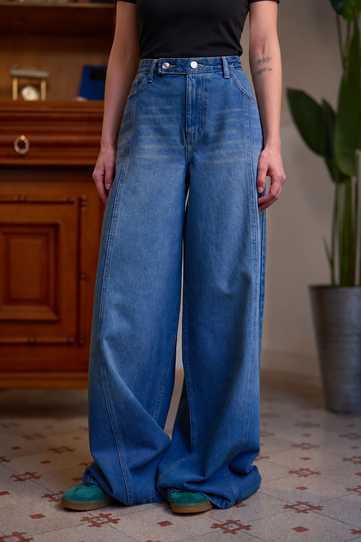 No Pressure Jean - Faded Blue