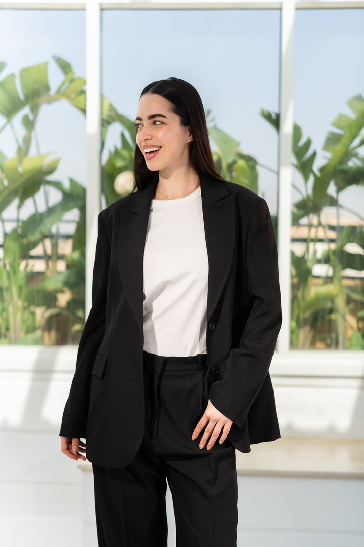 Modern Tailored Pants - Noir