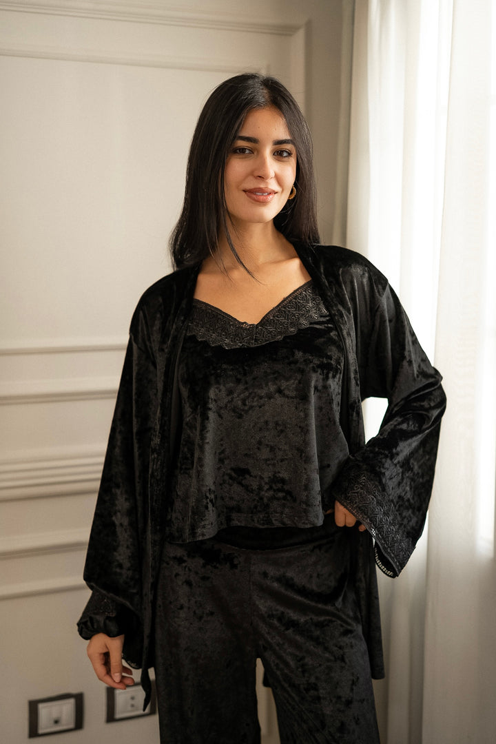 Off Duty Girl Set - Black