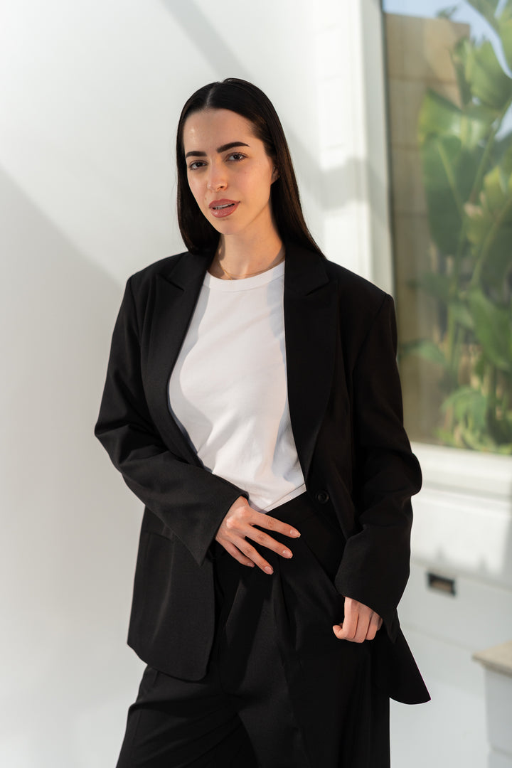Modern Tailored Pants - Noir
