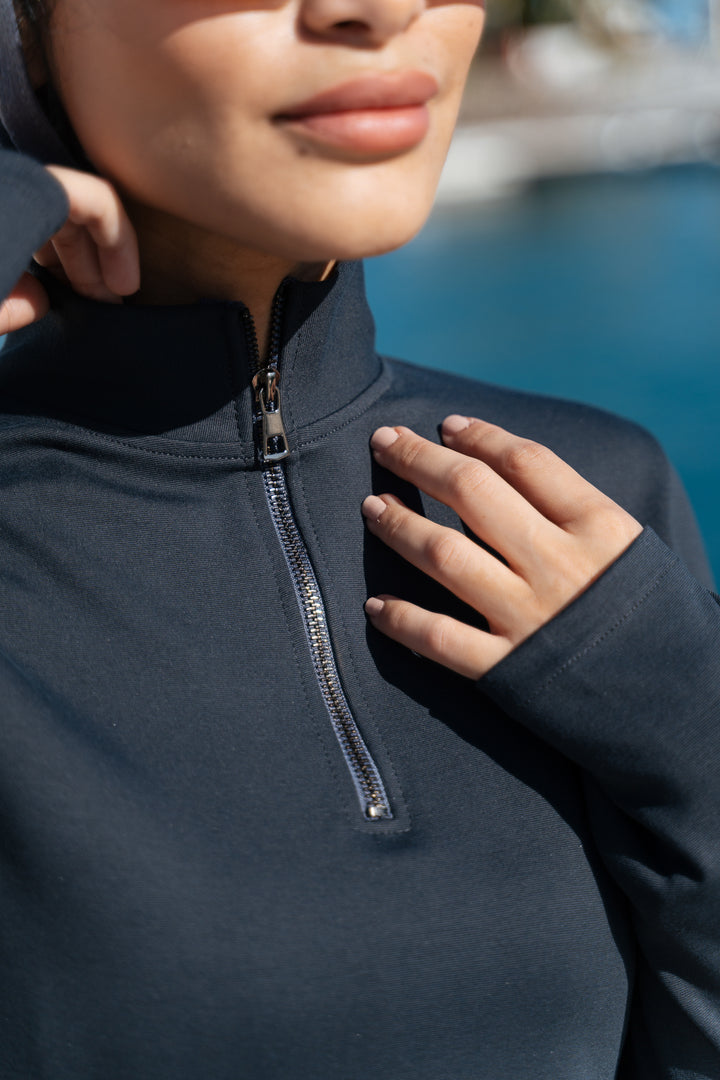Full Sleeve Women Thumbhole - Dark Grey