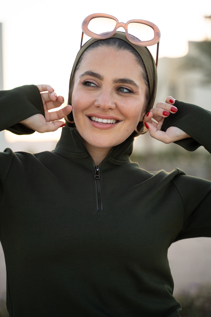 Full Sleeve Women Thumbhole - Olive