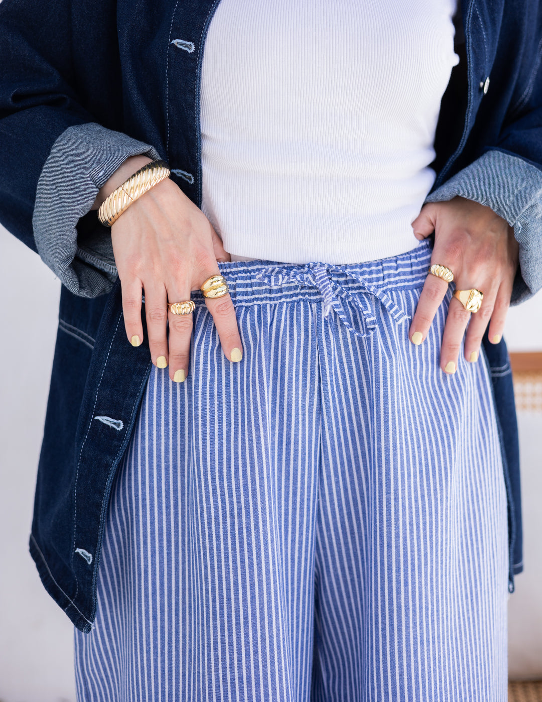 Pajama Pants - Stripes Blue