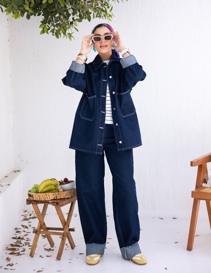 Basic Denim Jeans Dark blue