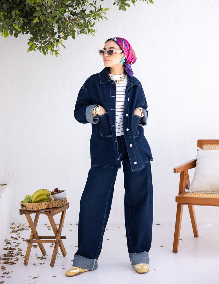 Basic Denim Jeans Dark blue