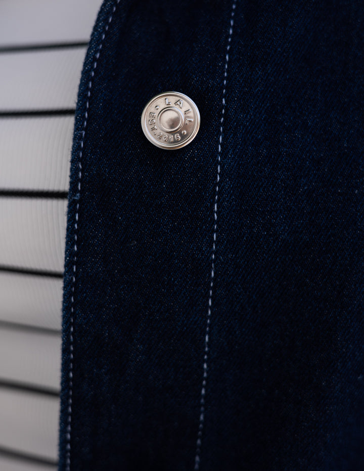 Basic Denim Jacket Dark blue