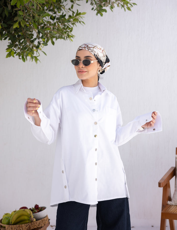 White Buttons Shirt