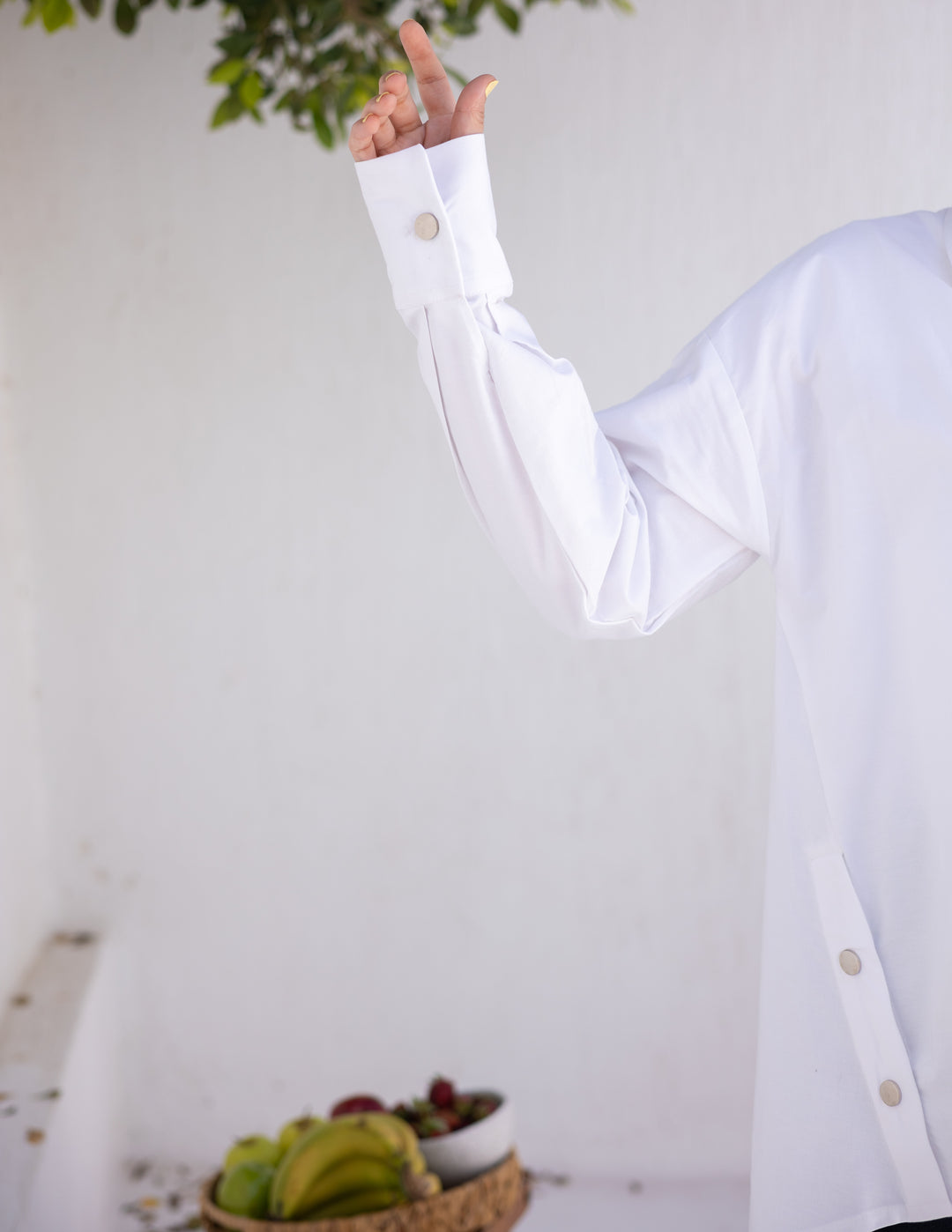 White Buttons Shirt