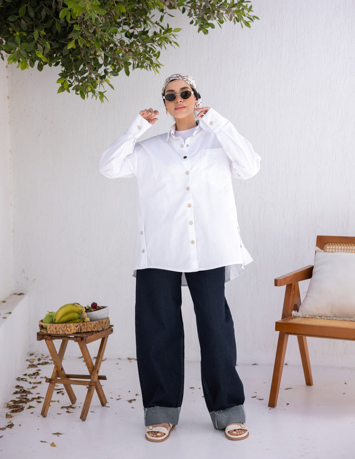 White Buttons Shirt