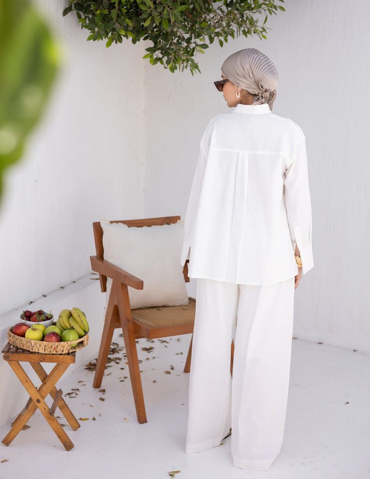 Linen White Shirt