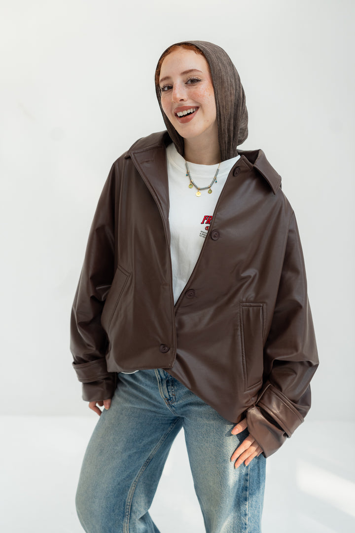 The Edge Leather - Chocolate Brown