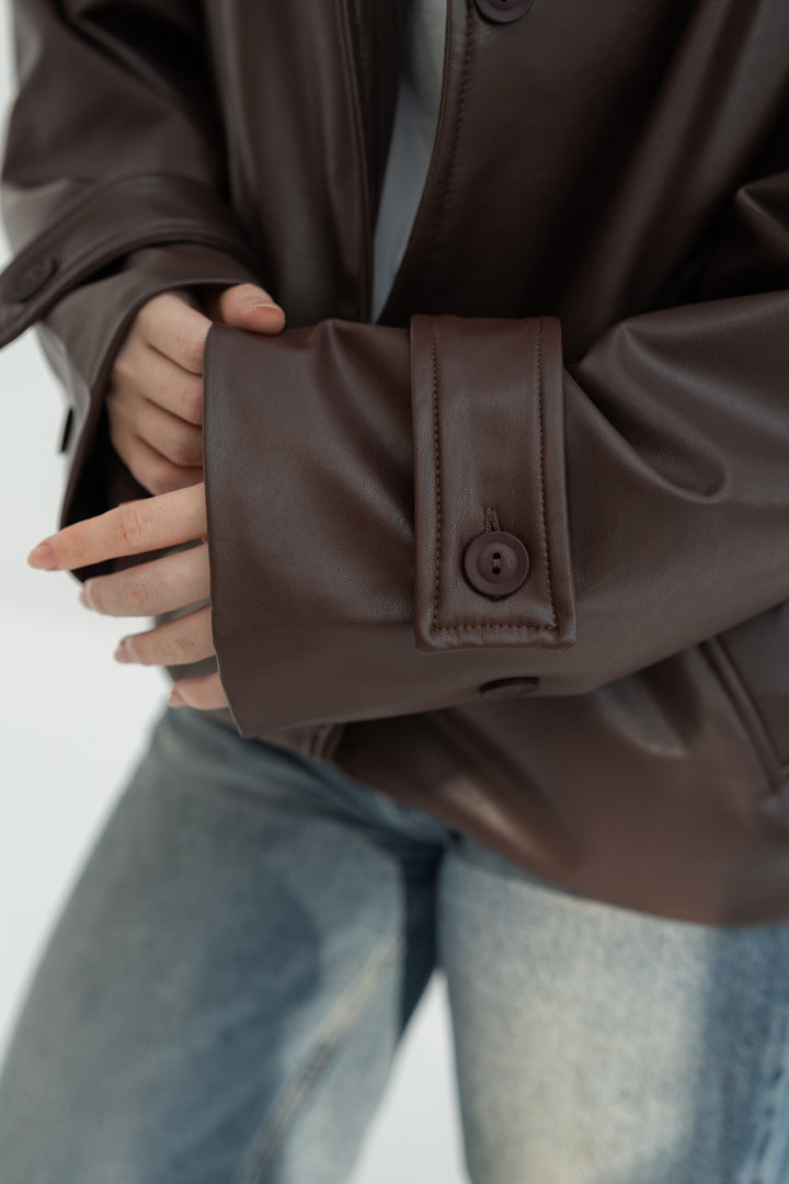 The Edge Leather - Chocolate Brown