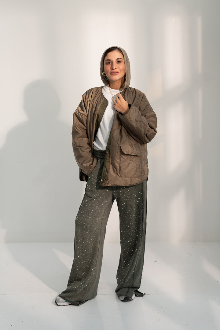 The Quilted Jacket - Olive