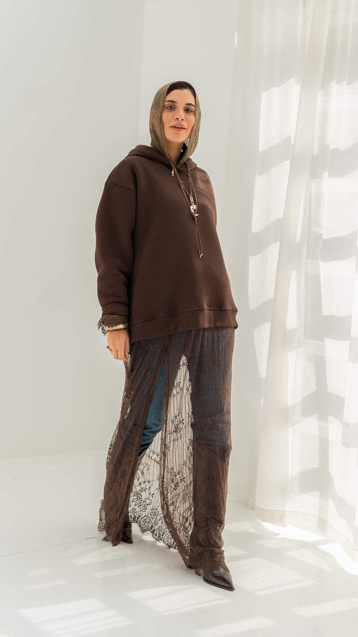 The Statement Hoodie - Chocolate Brown