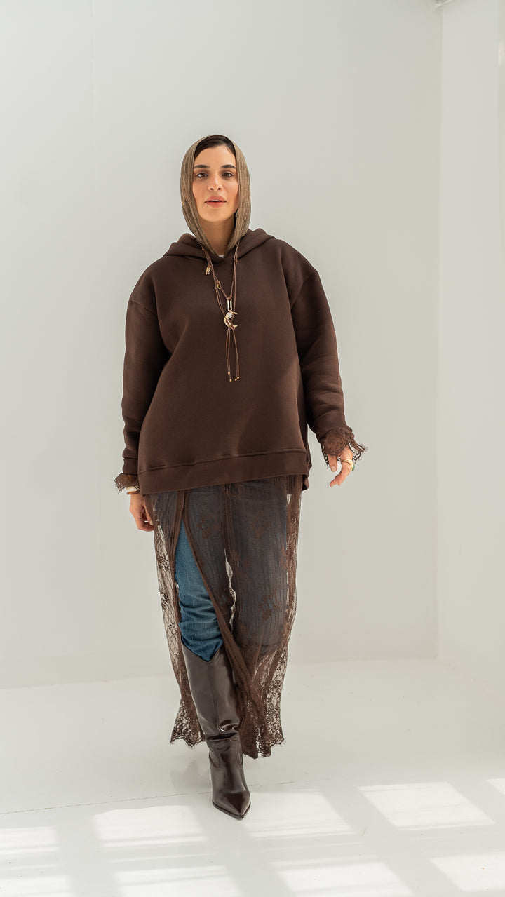 The Statement Hoodie - Chocolate Brown