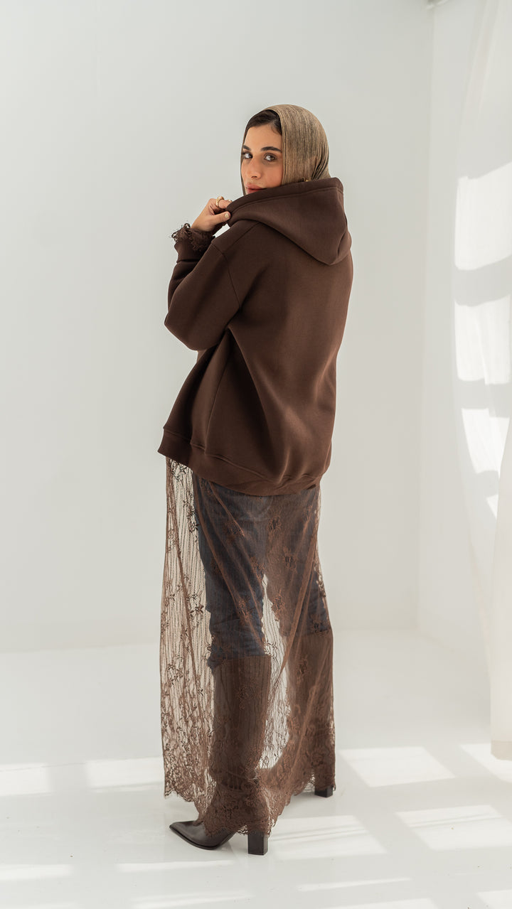 The Statement Hoodie - Chocolate Brown