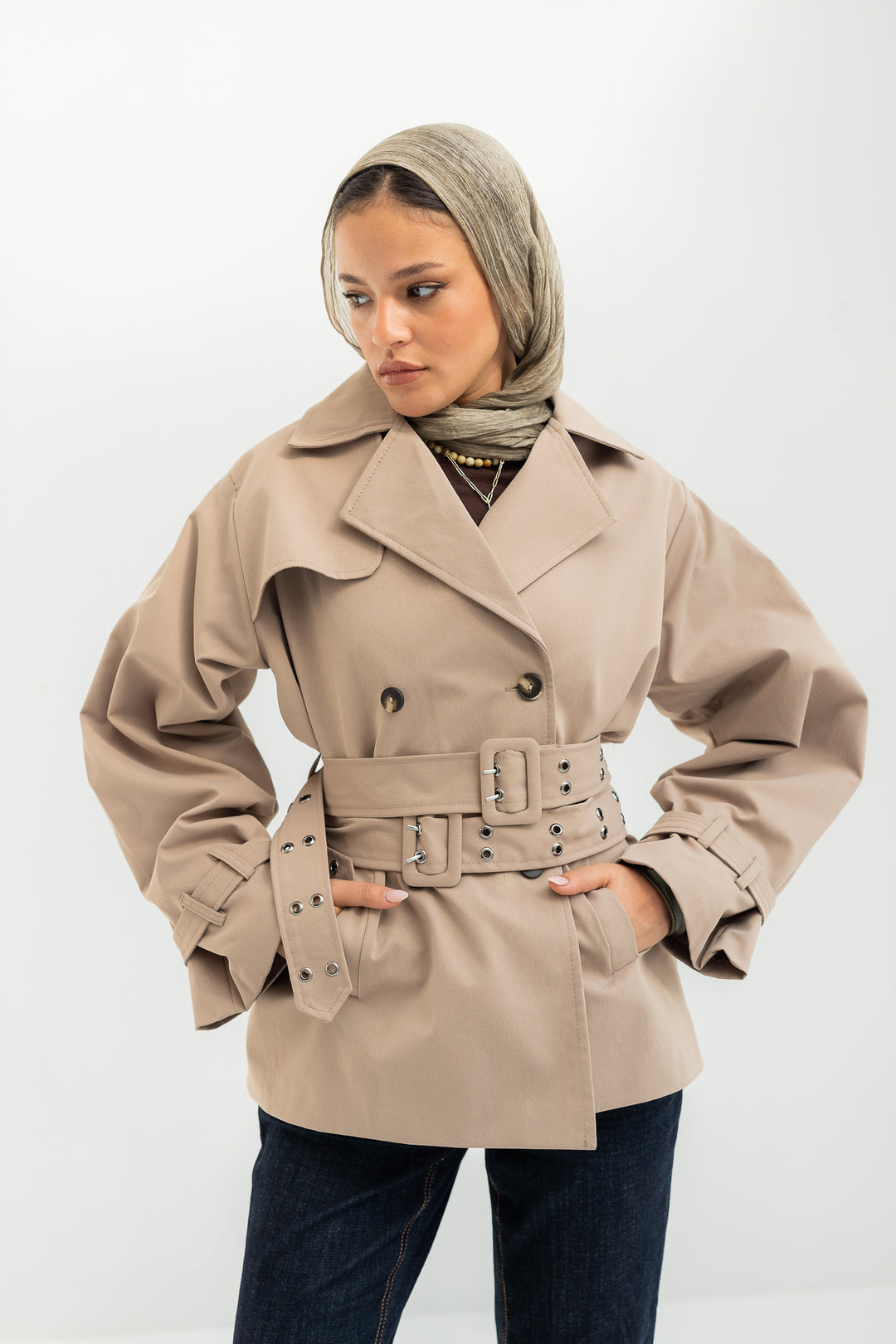 The Trench Statement - Nude Beige